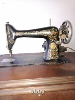 Antique Singer Sewing Machine 1930's with Treadle, (works)