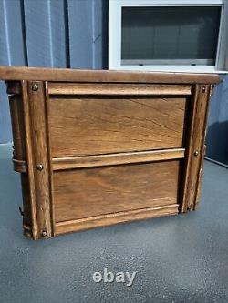 Antique Singer Sewing Machine 4 Drawer Set. Beautiful Tiger Oak