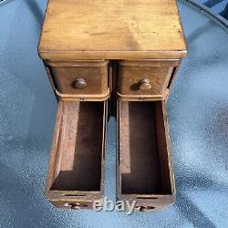 Antique Singer Sewing Machine 4 Drawer Set. Beautiful Tiger Oak