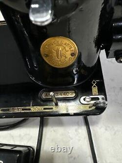 Antique Singer Sewing Machine AH034403 Excellent Ready To Use Fully Operable