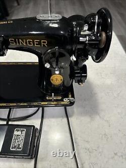 Antique Singer Sewing Machine AH034403 Excellent Ready To Use Fully Operable