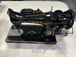 Antique Singer Sewing Machine AL212913 Excellent Pedal Wire Needs Fixed See Pic