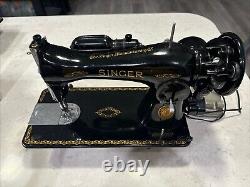 Antique Singer Sewing Machine AL212913 Excellent Pedal Wire Needs Fixed See Pic