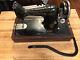 Antique Singer Sewing Machine Bent Wood Case Model 99 Knee Lever Vintage 1925