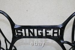Antique Singer Sewing Machine Cast Iron Base with Mounting Screws Ready for Top