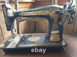 Antique Singer Sewing Machine #G4550493 Untested As Is Please Read Description