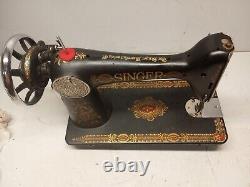 Antique Singer Sewing Machine Head Model 66'red Eye