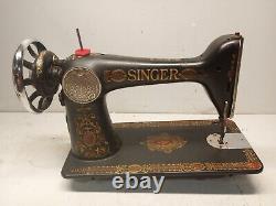 Antique Singer Sewing Machine Head Model 66'red Eye