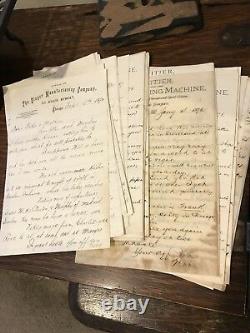 Antique Singer Sewing Machine Letters, 88 Letters! EXTREMELY RARE