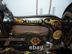 Antique Singer Sewing Machine Model 12k With Wonderful Decals