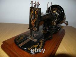 Antique Singer Sewing Machine Model 12k With Wonderful Decals