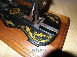 Antique Singer Sewing Machine Model 12k With Wonderful Decals