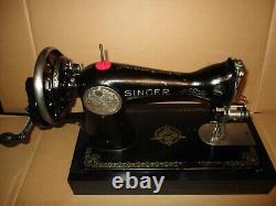 Antique Singer Sewing Machine Model 15-86,'raf' Decal, Hand Crank, Collector