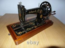 Antique Singer Sewing Machine Model 48k With Ottoman Carnation Decals