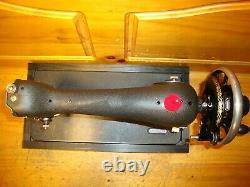 Antique Singer Sewing Machine Model 66-18'godzilla', Hand Crank, Serviced