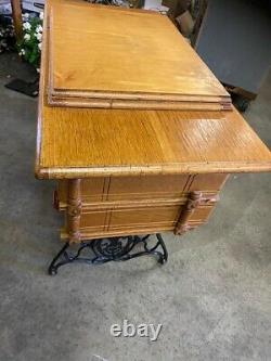 Antique Singer Sewing Machine No. 115 With Original Table