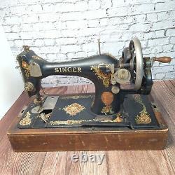 Antique Singer Sewing Machine Possibly 1910's Manual Crank