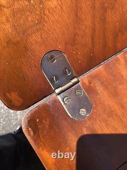 Antique Singer Sewing Machine Serial AH456094 hidaway wood furniture Table