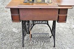 Antique Singer Sewing Machine Sphinx Model 127 Treadle Base