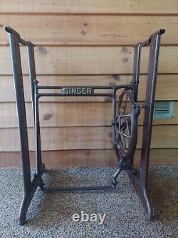Antique Singer Sewing Machine Table Legs Steel Legs With Cast Iron Center