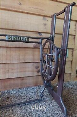 Antique Singer Sewing Machine Table Legs Steel Legs With Cast Iron Center