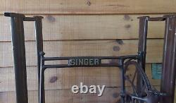 Antique Singer Sewing Machine Table Legs Steel Legs With Cast Iron Center