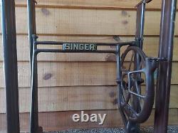 Antique Singer Sewing Machine Table Legs Steel Legs With Cast Iron Center