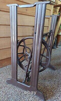 Antique Singer Sewing Machine Table Legs Steel Legs With Cast Iron Center