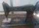Antique Singer Sewing Machine With Original Table