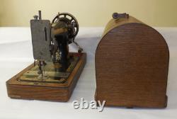 Antique Singer Sewing Machine Y Series Hand Crank 1920's with Bentwood Case