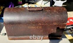 Antique Singer Sewing Machine in Dome Carry Case pre 1930