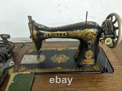 Antique Singer Sewing Machine w Cast Iron Treadle Base Local Pickup Milford Del