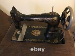 Antique Singer Sewing Machine with table