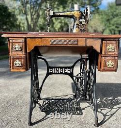 Antique Singer Sphinx 1904 Treadle Sewing Machine #B475437