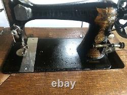 Antique Singer Treadle Sewing Machine #66 Fancy Carved 7 Drawer