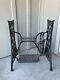 Antique Singer Treadle Sewing Machine Cast Iron Base Stand 1900's Withwheels