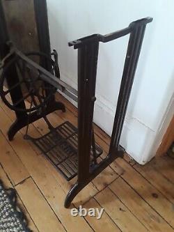 Antique Singer Treadle Sewing Machine Cast Iron Base complete