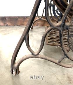 Antique Singer Treadle Sewing Machine Cast Iron Table Base Legs, Repurpose