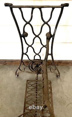 Antique Singer Treadle Sewing Machine Cast Iron Table Base Legs, Repurpose