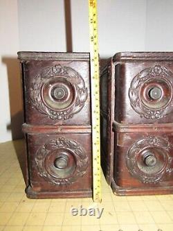 Antique Singer Treadle Sewing Machine Drawer Set, 4 Drawer in Frame / Carriage