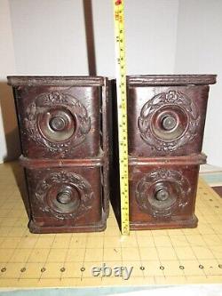 Antique Singer Treadle Sewing Machine Drawer Set, 4 Drawer in Frame / Carriage