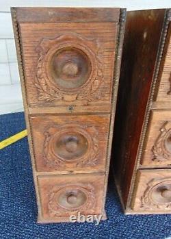 Antique Singer Treadle Sewing Machine Drawers, Set of 6 and Cabinets