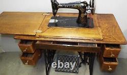 Antique Singer Treadle Sewing Machine, Model/Class 66