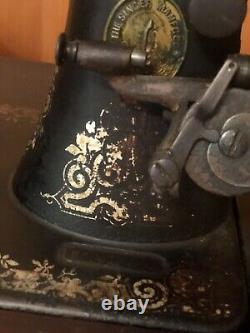 Antique Singer Treadle Sewing Machine With Cabinet