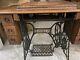 Antique Singer Treadle Sewing Machine With Cabinet & Drawers 1916 #g5033646
