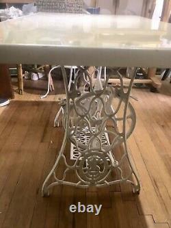 Antique Singer base cast iron sewing machine table