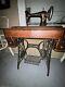 Antique Singer Sewing Machine And Desk. G Series Serial Number