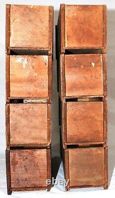 Antique Treadle Singer Sewing Machine Parlor Cabinet Drawers Lot of 8