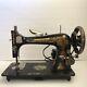 Antique / Vintage 1885 Singer Sewing Machine Sphinx 13286127 Modified With Motor
