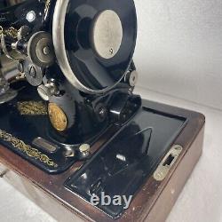 Antique Vintage Heavy Duty Singer 99-13 Sewing Machine With Case + more-read